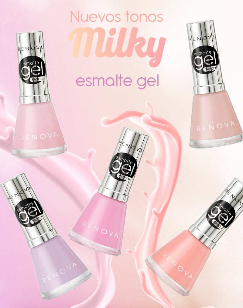 Encantadores esmaltes gel en tonos Milky ¡para una manicura rejuvenecedora!