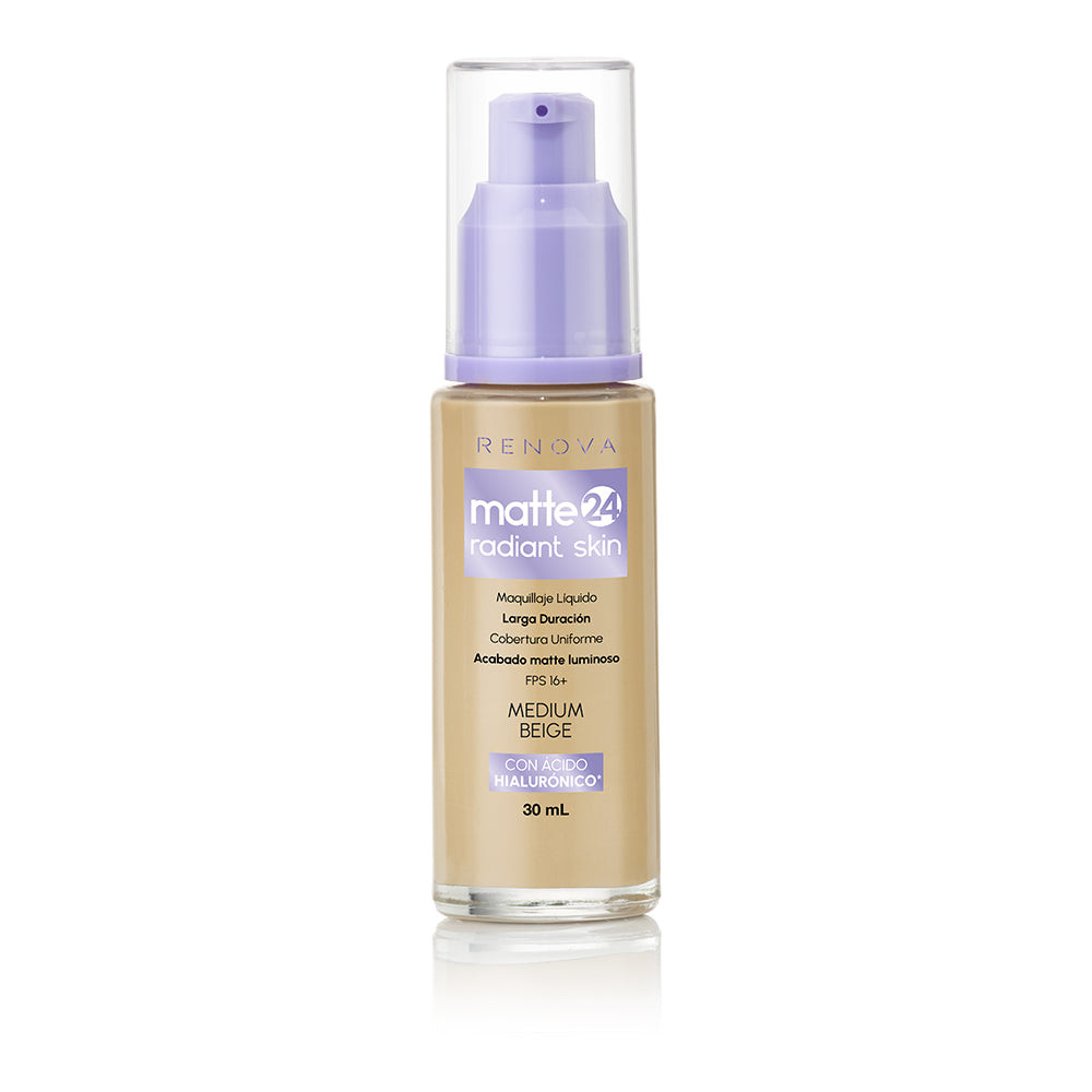 MAQUILLAJE LÍQUIDO MATTE 24 RADIANT SKIN